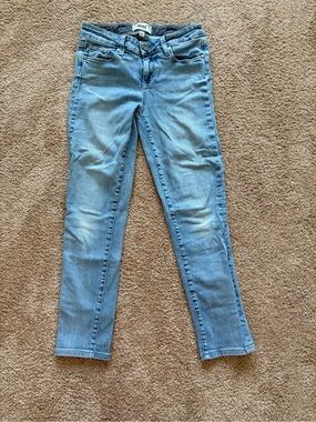 PAIGE Skyline Ankle Peg Light Wash Denim Jeans